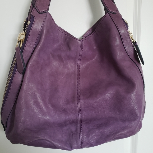 GIVENCHY Purple Tinhan Lamb Leather Shoulder Purse - Picture 11 of 14